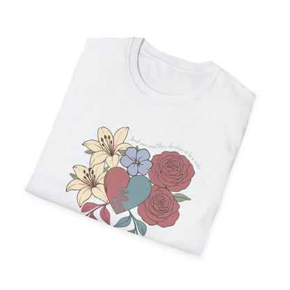 Amid Roses and Lilies – St. Faustina T-Shirt