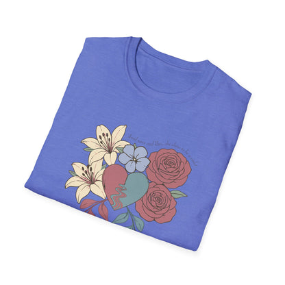 Amid Roses and Lilies – St. Faustina T-Shirt