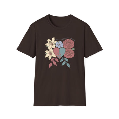 Amid Roses and Lilies – St. Faustina T-Shirt
