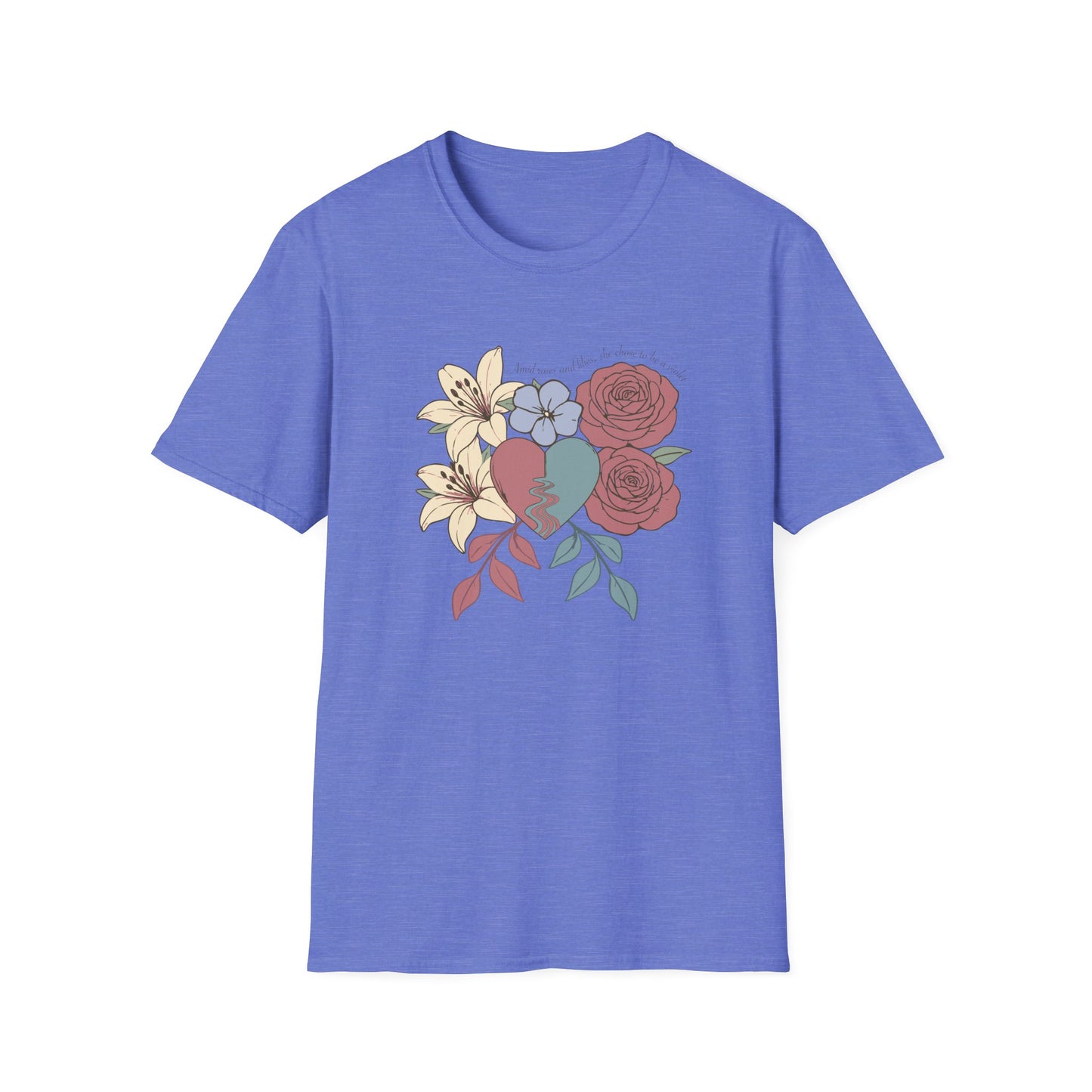 Amid Roses and Lilies – St. Faustina T-Shirt