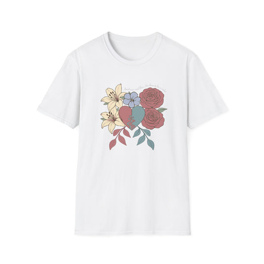 Amid Roses and Lilies – St. Faustina T-Shirt