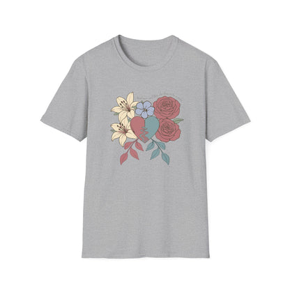 Amid Roses and Lilies – St. Faustina T-Shirt